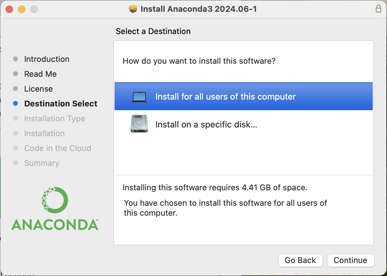 Install for all users