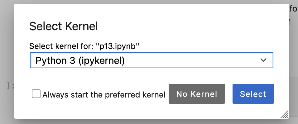 Kernel choice