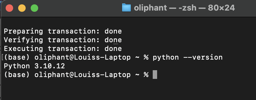 Command to Check Python Version