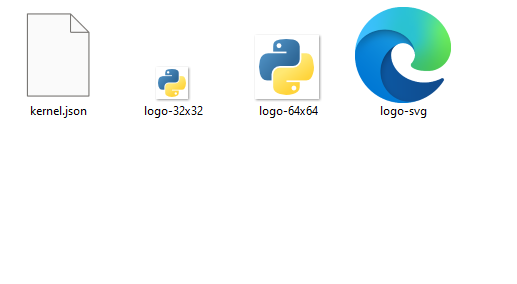 Content of anaconda3/share/jupyter/kernels/python3 folder